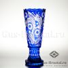Хрустальная ваза "Гвоздика" (цветной хрусталь) 100935 Гусевской Хрустальный завод