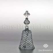 Колокольчик из горного хрусталя с фигурой креста (звенит)