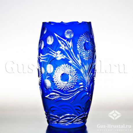 Хрустальная ваза (цветной хрусталь) 100342 Гусь-Хрустальный