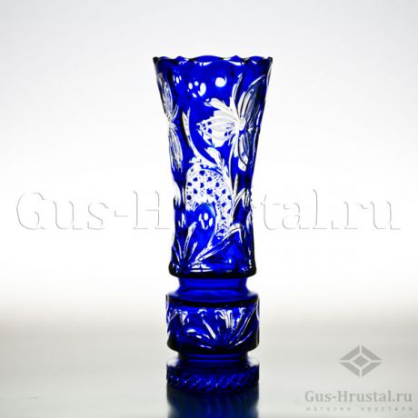 Хрустальная ваза (цветной хрусталь) 100349 Гусь-Хрустальный