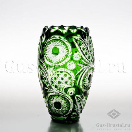 Хрустальная ваза (цветной хрусталь) 100363 Гусь-Хрустальный