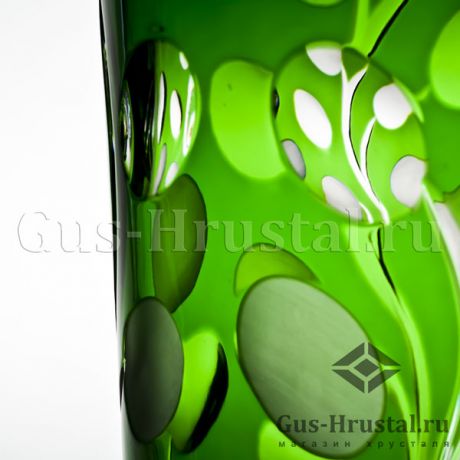 Хрустальная ваза Слива (цветной хрусталь) 100921 Гусевской Хрустальный завод