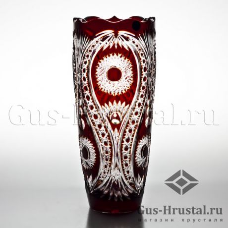 Хрустальная ваза Заря (цветной хрусталь) 100926 Гусевской Хрустальный завод