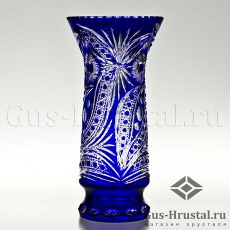 Хрустальная ваза "Лазурь" (цветной хрусталь) 100140 Гусевской Хрустальный завод
