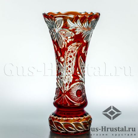 Хрустальная ваза Салют (цветной хрусталь) 101074 Гусь-Хрустальный