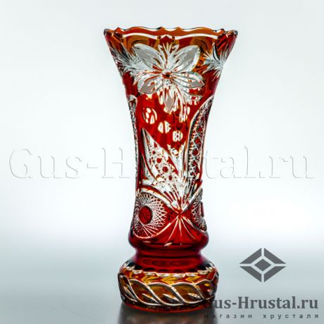 Хрустальная ваза Салют (цветной хрусталь) 101074 Гусь-Хрустальный