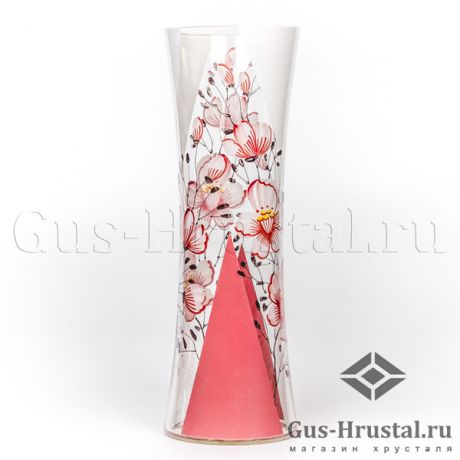 Ваза для цветов Гортензия (стекло, ручная роспись) 101807 Никольск