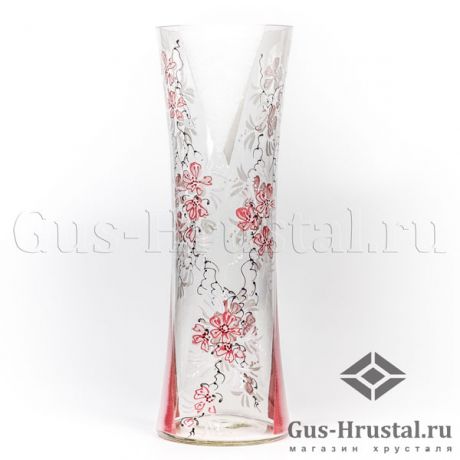Ваза для цветов Сакура (стекло, ручная роспись) 101816 Никольск
