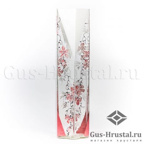 Ваза для цветов Богемия (стекло, ручная роспись) 101820 Никольск