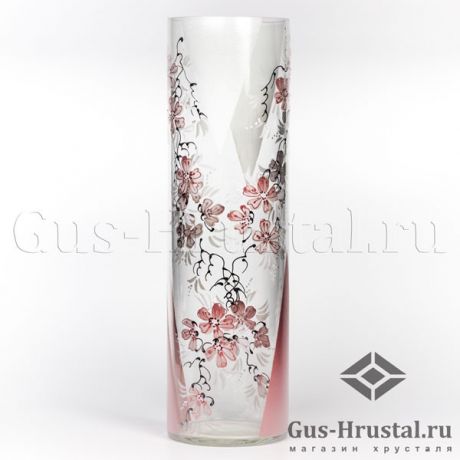 Ваза для цветов Цветы вишни (стекло, ручная роспись) 101844 Никольск