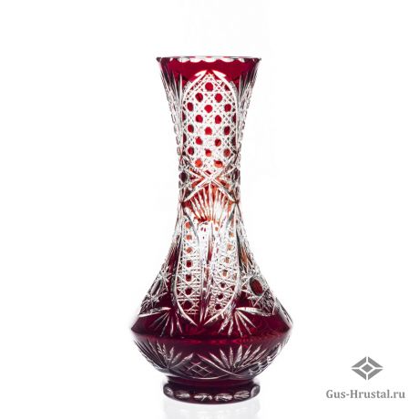 Хрустальная ваза Гладиолус (цветной хрусталь) 160191 Гусевской Хрустальный завод