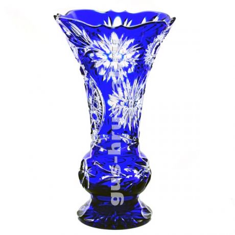 Хрустальная ваза (цветной хрусталь) 119959 Гусь-Хрустальный