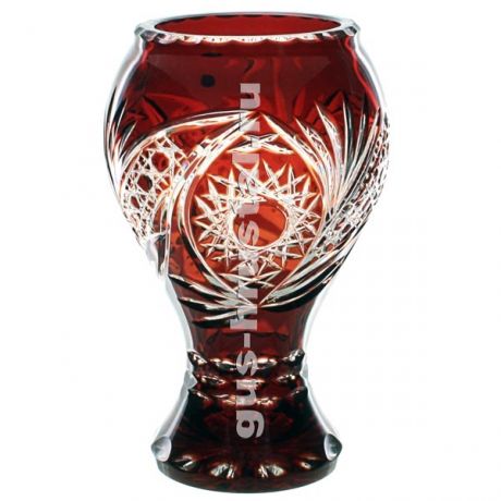 Хрустальная ваза (цветной хрусталь) 119927 Гусевской Хрустальный завод