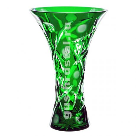 Хрустальная ваза (цветной хрусталь) 119969 Гусь-Хрустальный