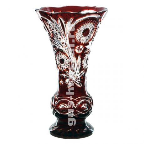 Хрустальная ваза (цветной хрусталь) 119978 Гусь-Хрустальный