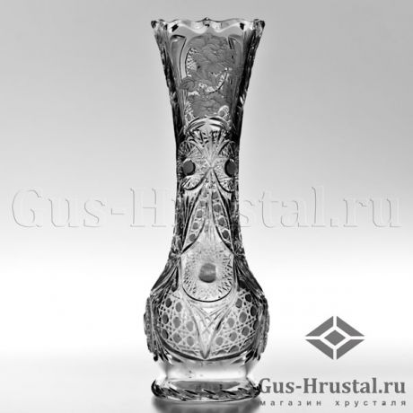 Хрустальная ваза с гравировкой Роза 100469 Гусь-Хрустальный