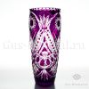 Хрустальная ваза (цветной хрусталь) 100360 Гусевской Хрустальный завод