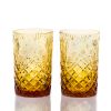 Чайные стаканы Фараон (цветной хрусталь) 600060 Гусевской Хрустальный завод