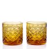 Хрустальные стаканы для виски Ромбы (2 шт) 600106 Гусевской Хрустальный завод