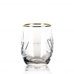 Хрустальные стаканы Лотос (отводка золотом) 600087 NEMAN (Сrystal)