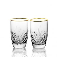 Хрустальные стаканы с золотой отводкой 600167 NEMAN