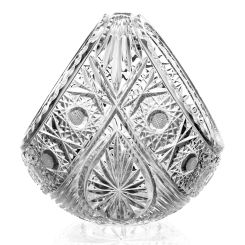 Корзинка хрустальная для конфет - БА-1802хс корзинка d-190  (БА-1802/1хс) - Хрустальная корзинка Корзинка хрустальная для конфет 530045 Бахметьевская артель