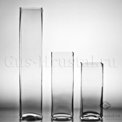 Ваза-квадрат (50см, стекло) 100612 NEMAN (Glass)