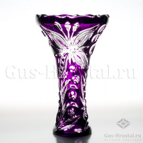 Хрустальная ваза (цветной хрусталь) 100254 Гусь-Хрустальный