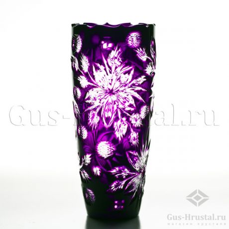 Хрустальная ваза (цветной хрусталь) 100351 Гусь-Хрустальный