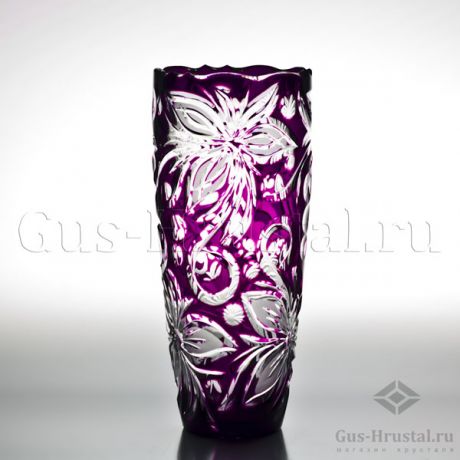 Хрустальная ваза (цветной хрусталь) 100513 Гусь-Хрустальный