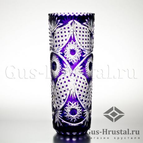 Хрустальная ваза (цветной хрусталь) 100907 Гусевской Хрустальный завод