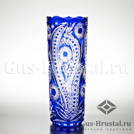 Хрустальная ваза (цветной хрусталь) 100910 Гусевской Хрустальный завод