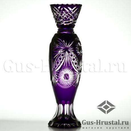Хрустальная ваза Натали (под гравировку) (цветной хрусталь) 100314 Гусевской Хрустальный завод