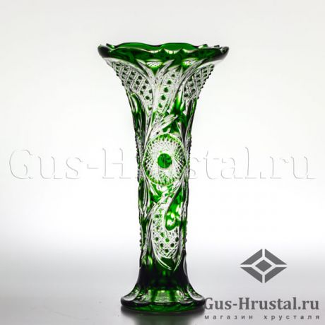 Хрустальная ваза Прага (цветной хрусталь) 101010 Гусь-Хрустальный