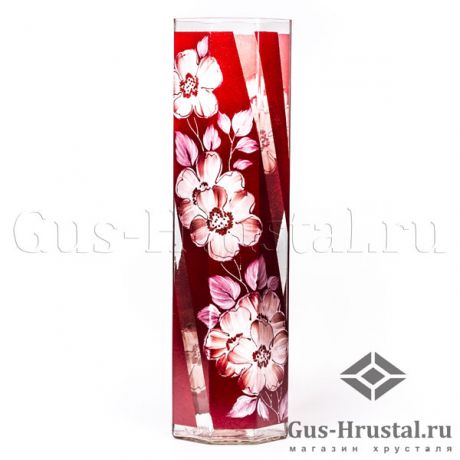 Ваза для цветов Жасмин (стекло, ручная роспись) 101843 Никольск