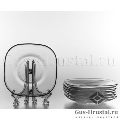 Блюдца для чайного стаканчика (стекло) 102058 