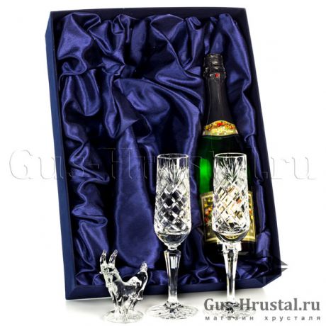 Подарочный набор с бокалами и сувениром 2016 года (Обезъяна) 102509 Гусевской Хрустальный завод