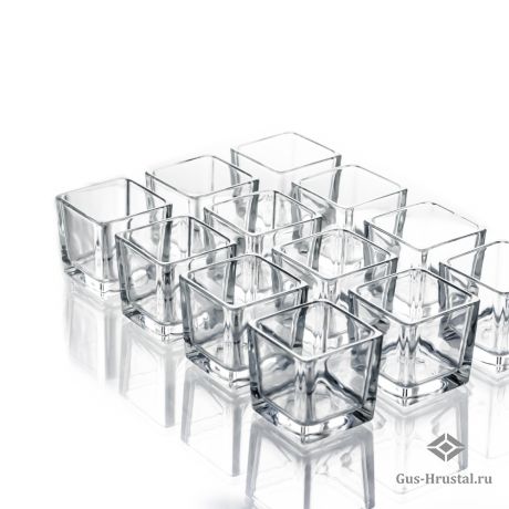 Комплект подсвечников Кубики (6х6 см, стекло, 12 шт) 820006 ЭВИС