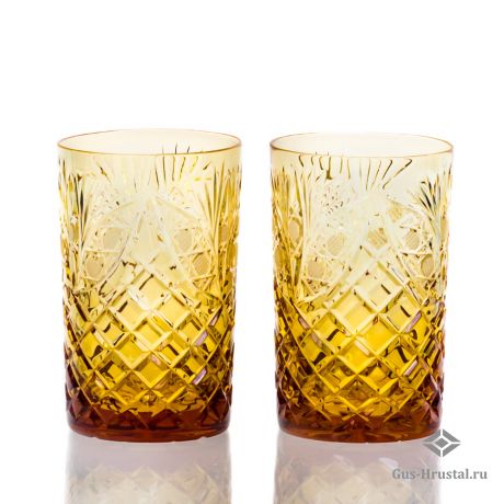 Чайные стаканы Фараон (цветной хрусталь) 600060 Гусевской Хрустальный завод