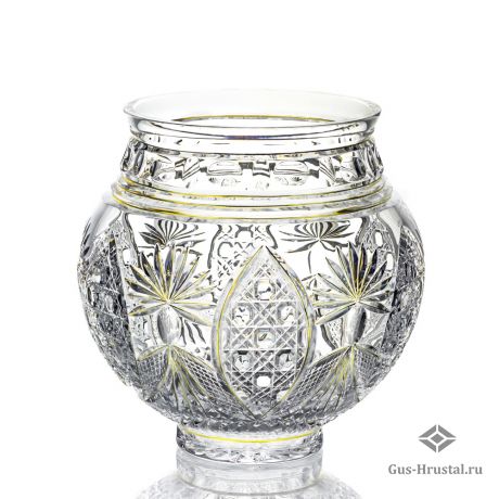 Хрустальная ваза "Братина" (с позолотой) 160592 Бахметьевская артель