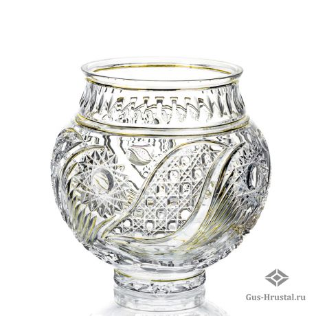 Хрустальная ваза "Братина" (с позолотой) 160594 Бахметьевская артель