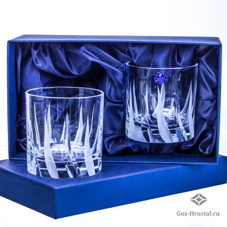 Хрустальные стаканы для виски Пламя (2 шт) 600104 Гусевской Хрустальный завод