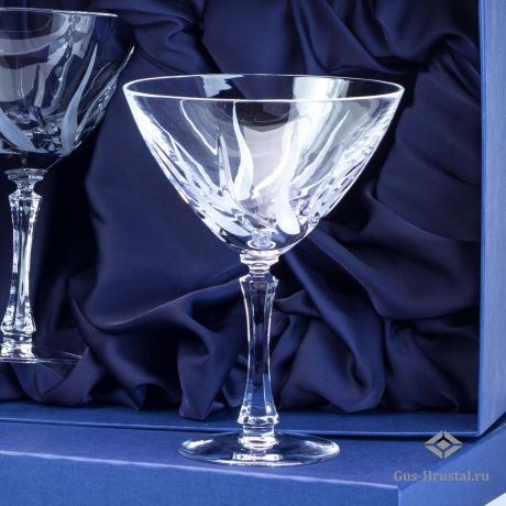 Набор бокалов для мартини Пламя 200389 Гусевской Хрустальный завод