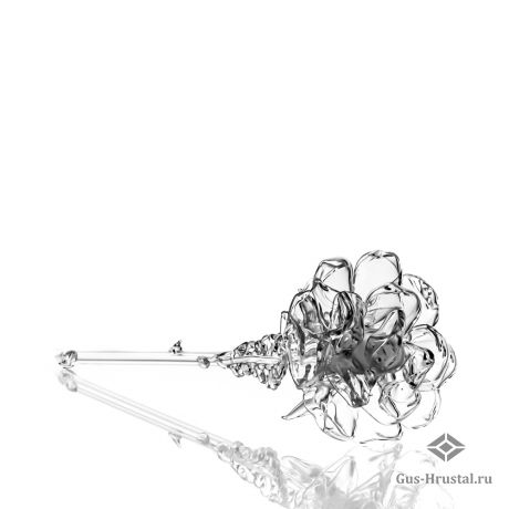 Хрустальный цветок Роза (горный хрусталь) 700211 Гусь-Хрустальный