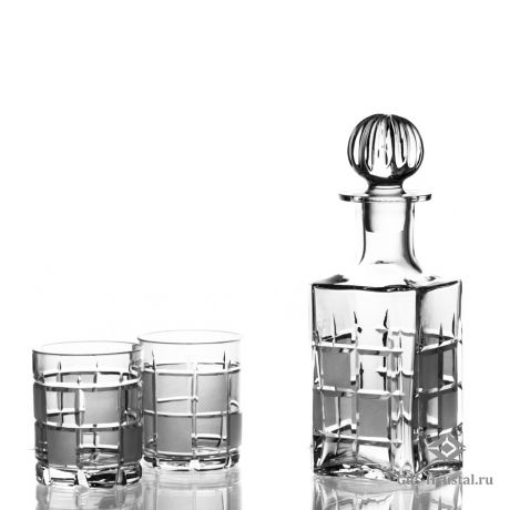 Подарочный набор для виски: штоф и шесть стаканов 110083 NEMAN (Сrystal)