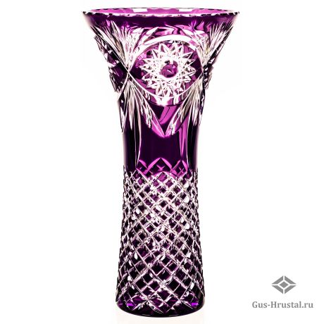 Хрустальная ваза Цветник 870007 Бахметьевская артель