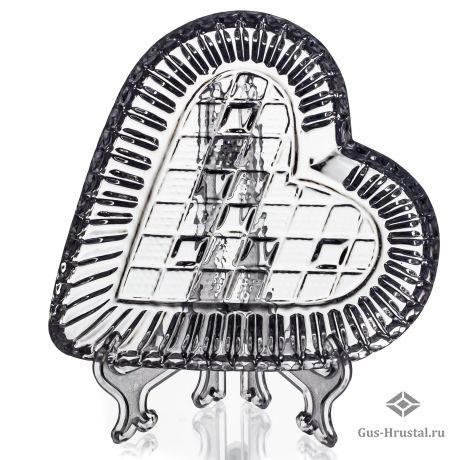 Декоративная вазочка - Сердце - БА вазочка СЕРДЦЕ Бахметьевская артель - Икорница из бесцветного хрусталя Декоративная вазочка - Сердце 560017 Бахметьевская артель