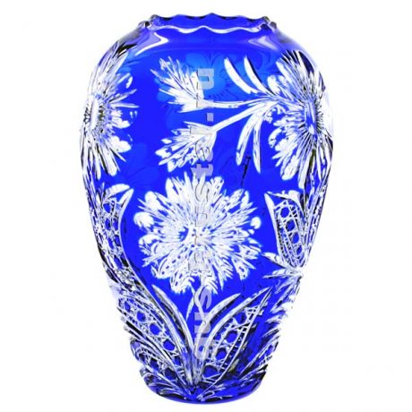 Хрустальная ваза (цветной хрусталь) 119902 Гусь-Хрустальный