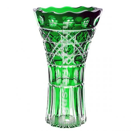 Хрустальная ваза (цветной хрусталь) 119970 Гусь-Хрустальный