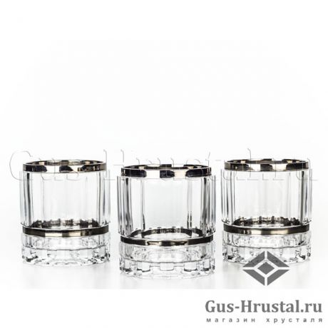 Хрустальные стаканы для виски Платиновая тройка 101760 Бахметьевская артель